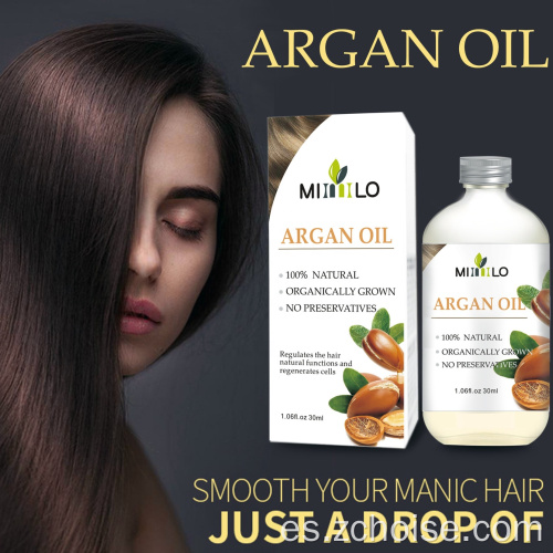 aceite de argán natural marroquí profesional para el cabello